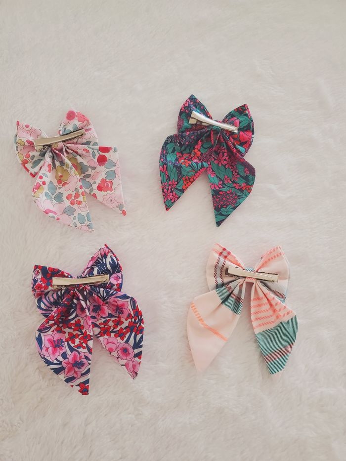 Barrettes créatrice en Liberty & Jacadi 🌸 - photo numéro 2