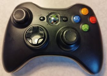Microsoft Xbox 360 Manette sans Fil - Noire avec boitier piles version Original