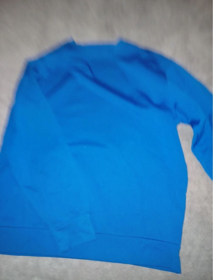 Pull bleu sans capuche - photo numéro 2