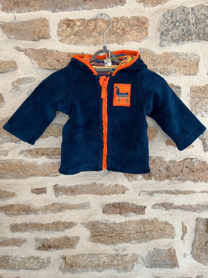 Gilet tout doux/polaire à capuche - 3 mois - Orchestra