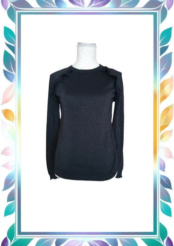 Haut pull noir pailletés kiabi taille M 38