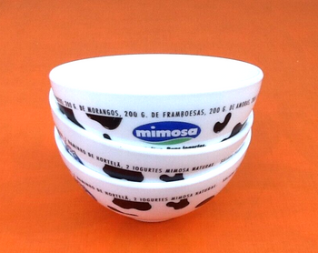 Arcopal France 3 bols publicitaires Lait Mimosa (Portugal)