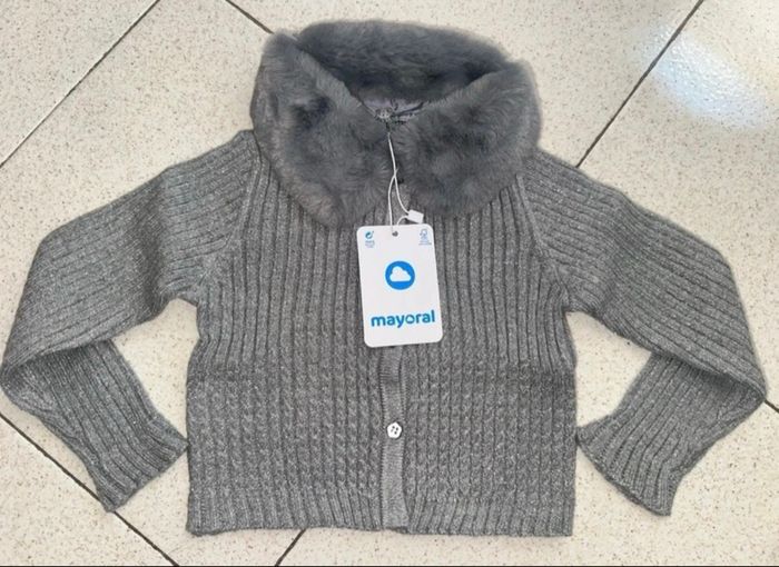 Gilet fourrure gris Mayoral 8 ans fille - photo numéro 2