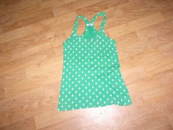 Top PIMKIE vert têtes de mort taille S TBE