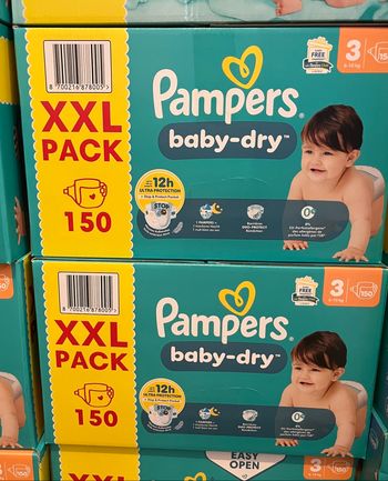 Couches Pampers baby dry taille 3