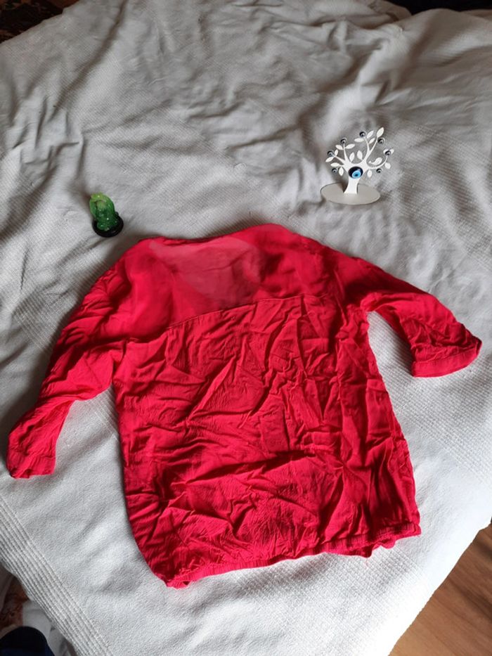 Chemise rouge/rose women only taille 40 - photo numéro 2
