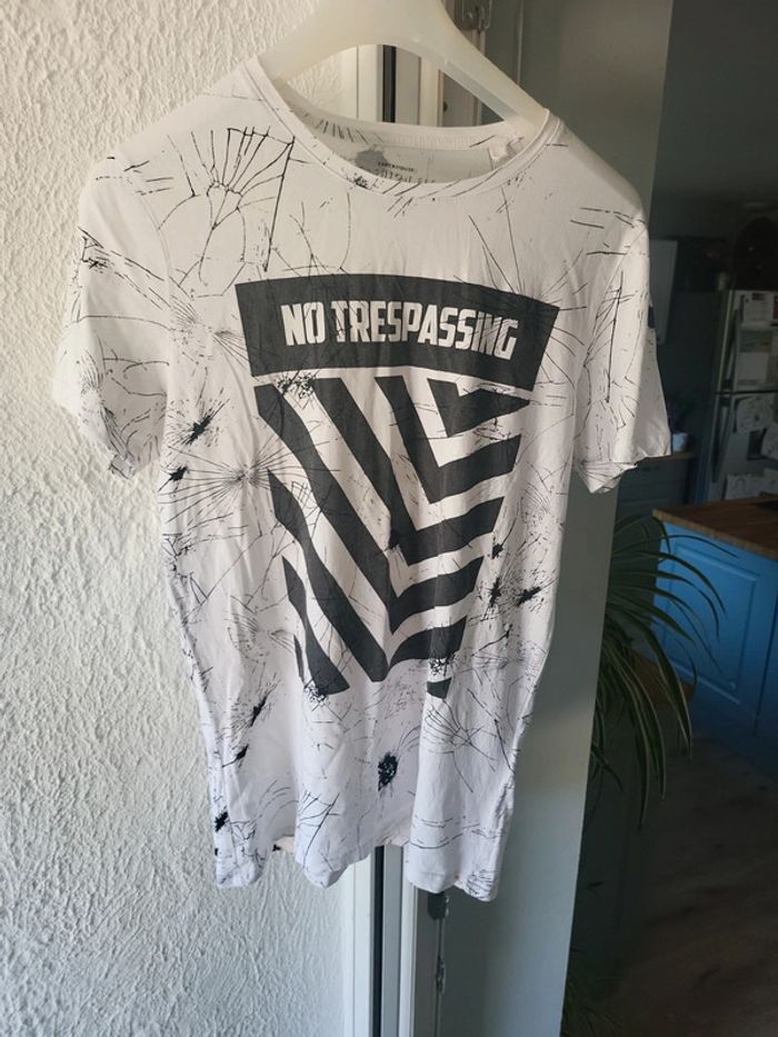 Impacts balles no trepassing verre L