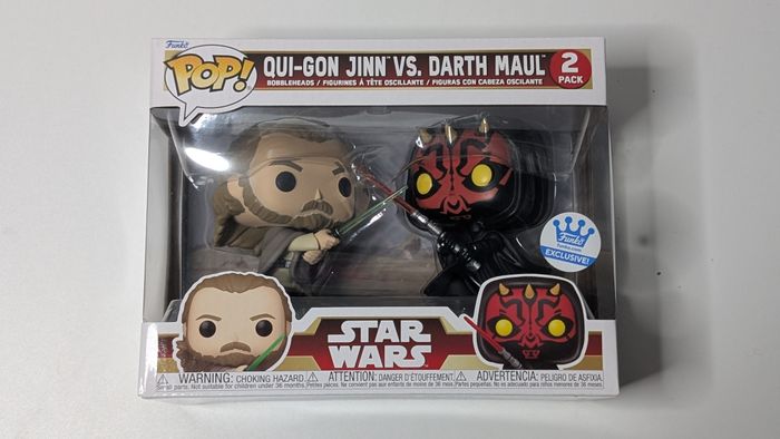 [Funko pop] Figurine Star Wars Qui-Gon Jinn vs. Darth Maul Exclu 2 pack