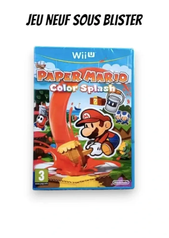 Paper Mario Color Splash Nintendo WiiU Neuf