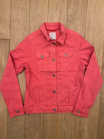 Veste jeans fuschia okaidi 12 ans très bon état