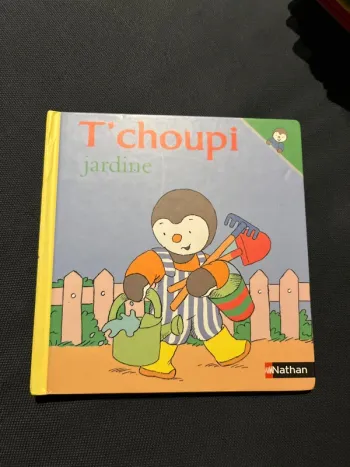 Livre pour enfants tchoupi jardine