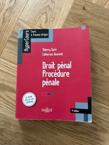 Livre droit pénal, procédure pénale
