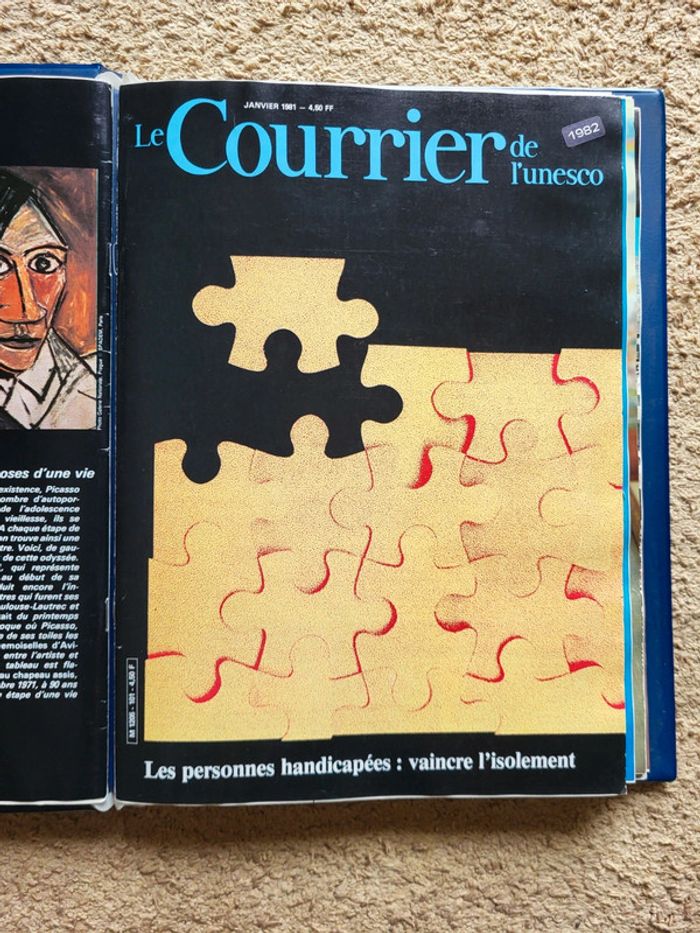 Le Courrier de l’Unesco - Collection complète nov 1980 à oct 1981, relié - photo numéro 6