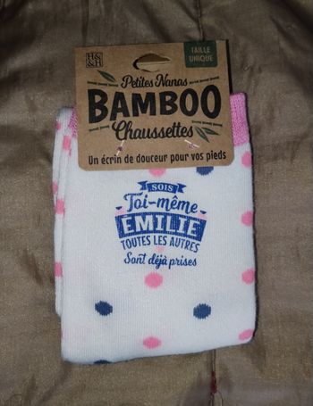 Chaussette en bambou Emilie taille unique