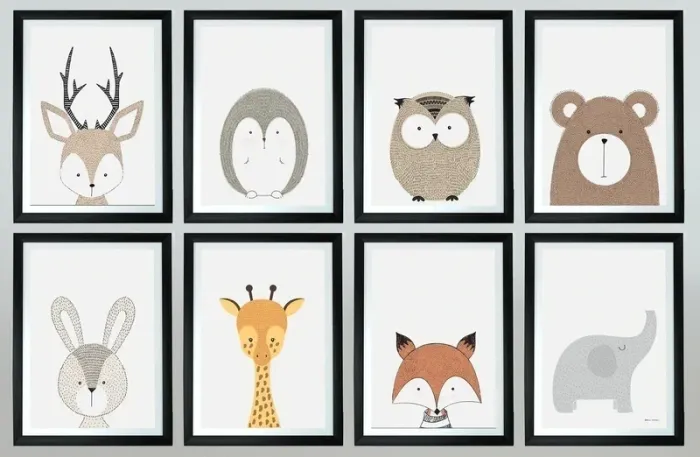 Affiches “Animaux Scandinaves” pour chambre enfant - photo numéro 3