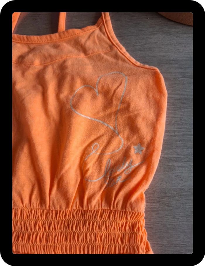 Combinaison short orange 4 ans - photo numéro 3
