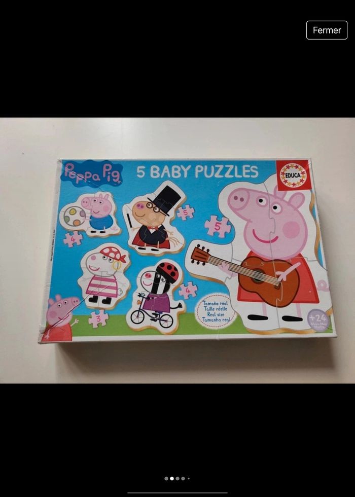 Lot puzzle Peppa pig - photo numéro 2