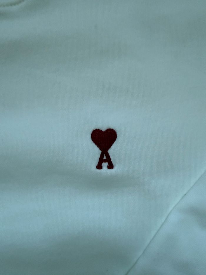 Sweat ami alexandre mattiussi blanc cœur rouge neuf étiquettes - photo numéro 3