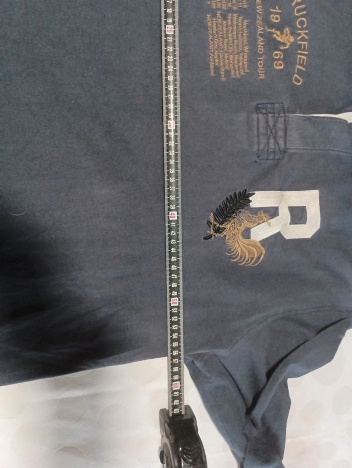 Tee shirt Polo manches longues homme Ruckfield  taille XXL sport rugby rétro vintage - photo numéro 7