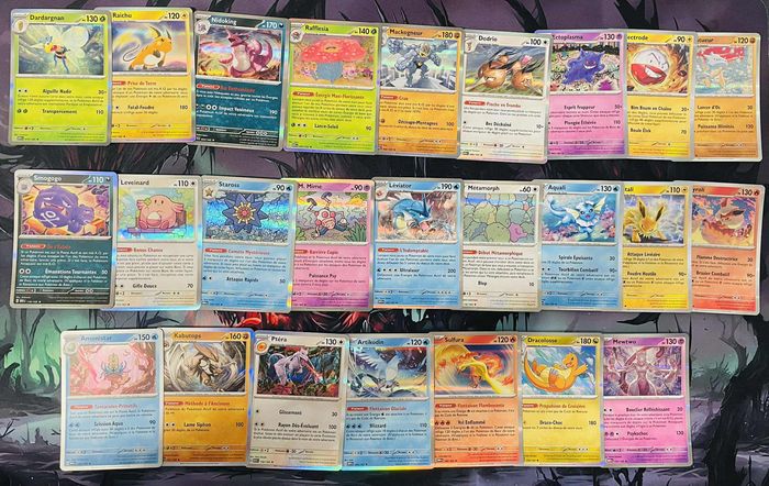 Lot Pokémon 151 – 40 reverses + 25 holos (65 cartes) - photo numéro 3