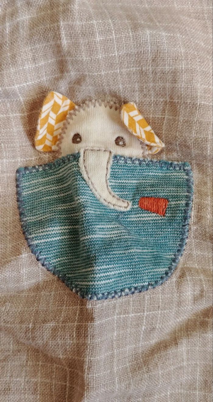 Ensemble salopette t.shirt Moulin Roty les Papoum 3 mois - photo numéro 4