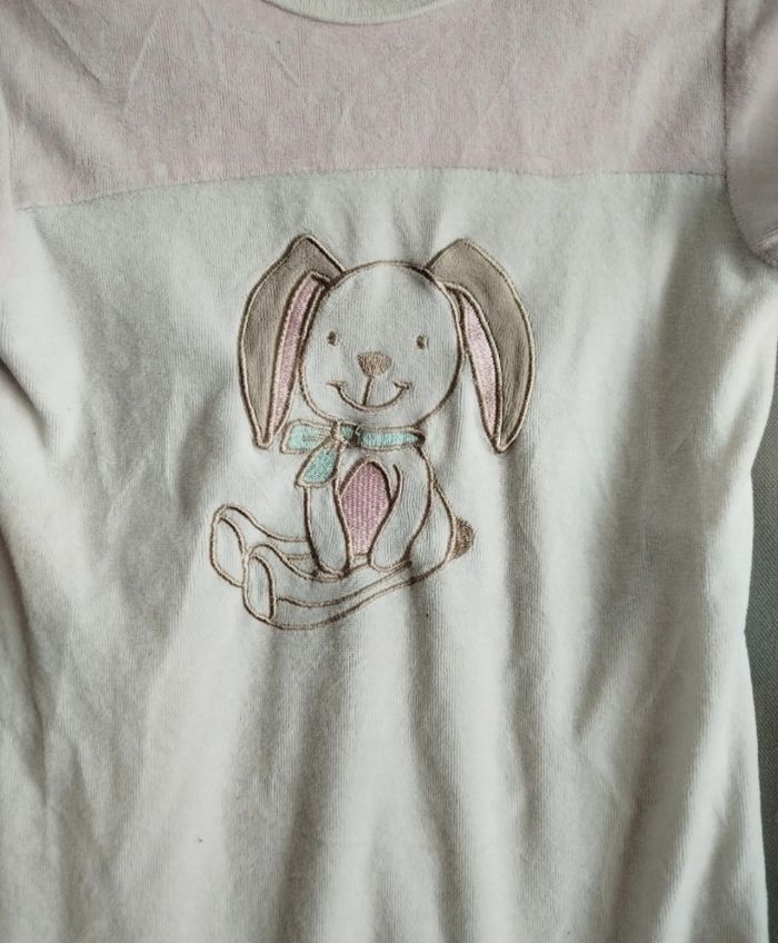 Pyjama fille grenouillère lapin - photo numéro 2