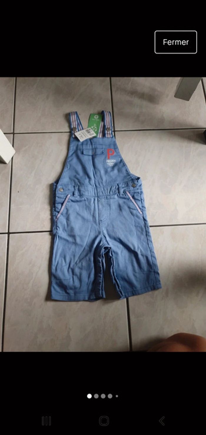 Salopette short été okaidi neuf 23 mois