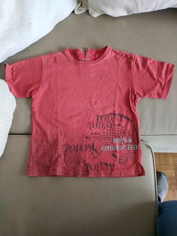Tee-shirt rouge 3 ans