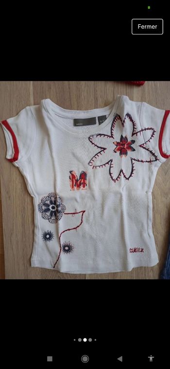 T-shirt blanc Mexx 5 ans