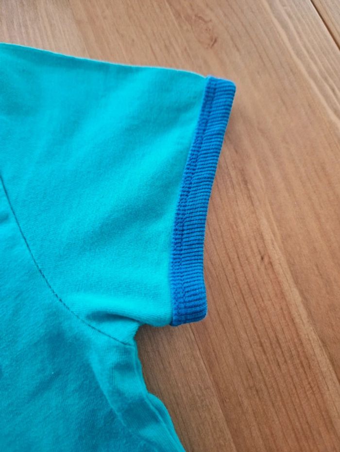 T.shirt manches courtes bleu / vert Du Pareil au même 5 ans - photo numéro 5