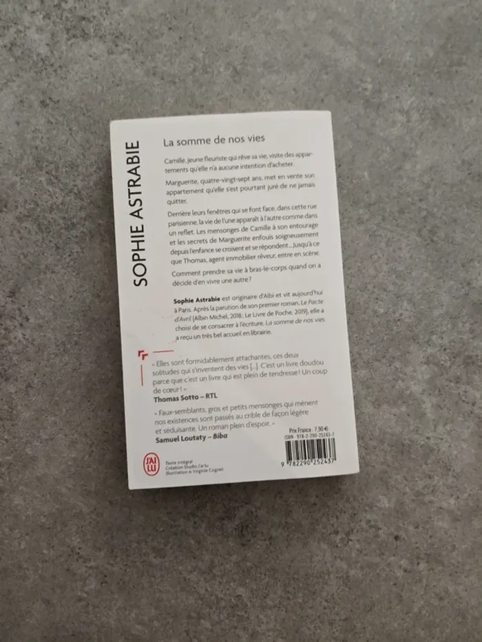 La somme de nos vies de Sophie Astrabie - photo numéro 2