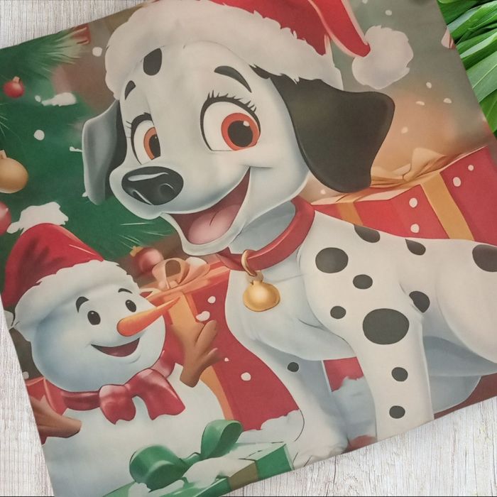 Housse de coussin noel dalmatiens - photo numéro 2