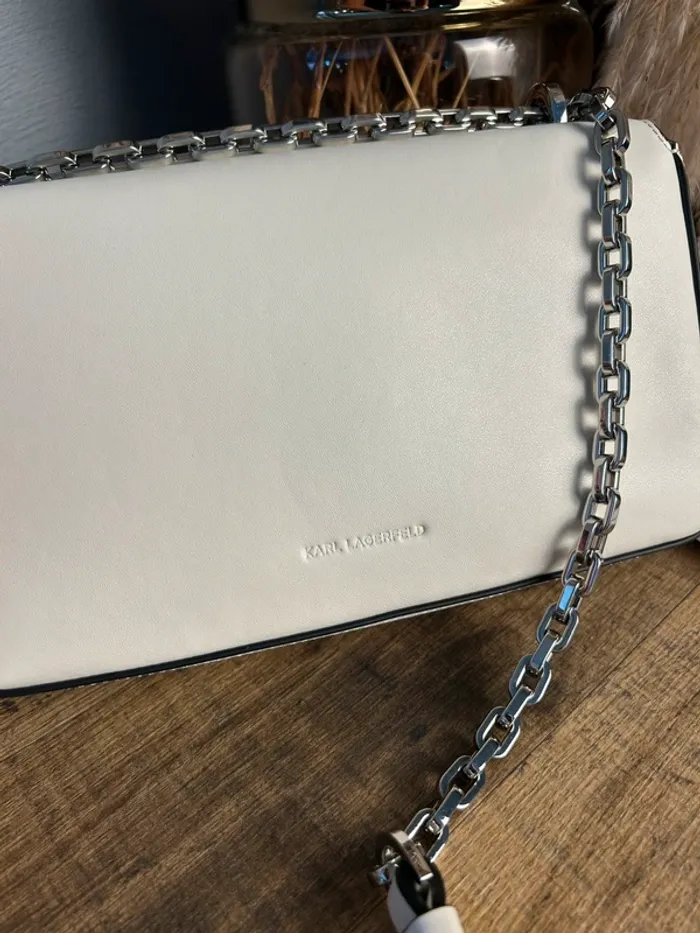 Sac bandoulière Karl Lagerfeld Crème neuf - photo numéro 4