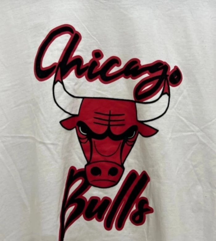 T-shirt Chicago Bulls Blanc Neuf - photo numéro 4