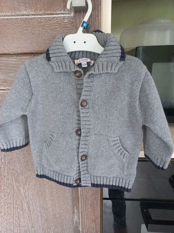 Gilet Jacadi gris 12 mois