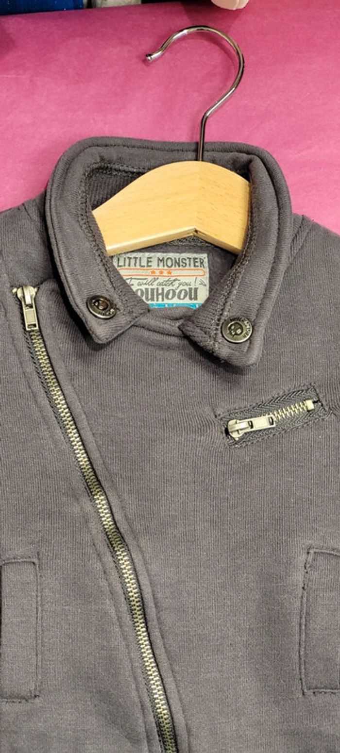 Blouson perfecto gris Tape à l'Oeil - photo numéro 5