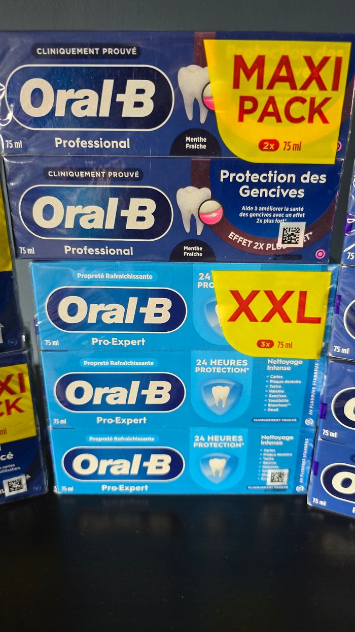 Lot de 6 dentifrices Oral b (13 tubes) - photo numéro 3