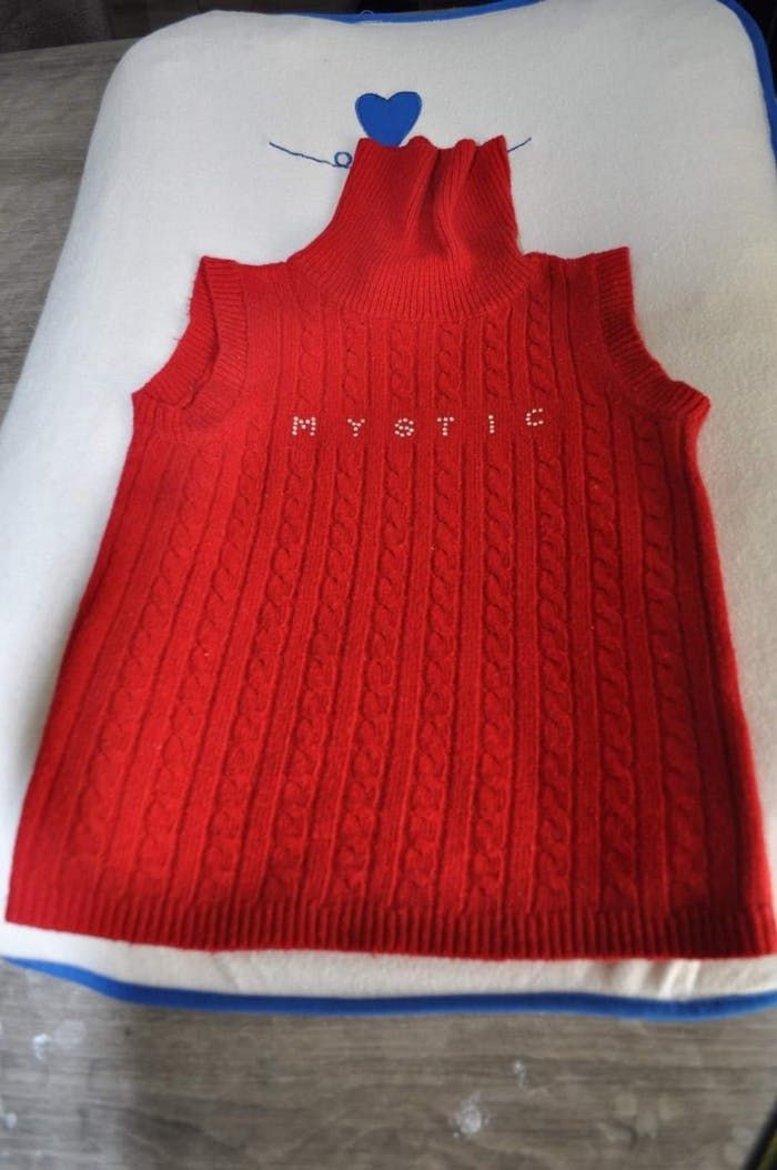 Pull sans manche 8 ans fille