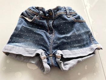 Short fille T 10 ans Kiabi bleu jean