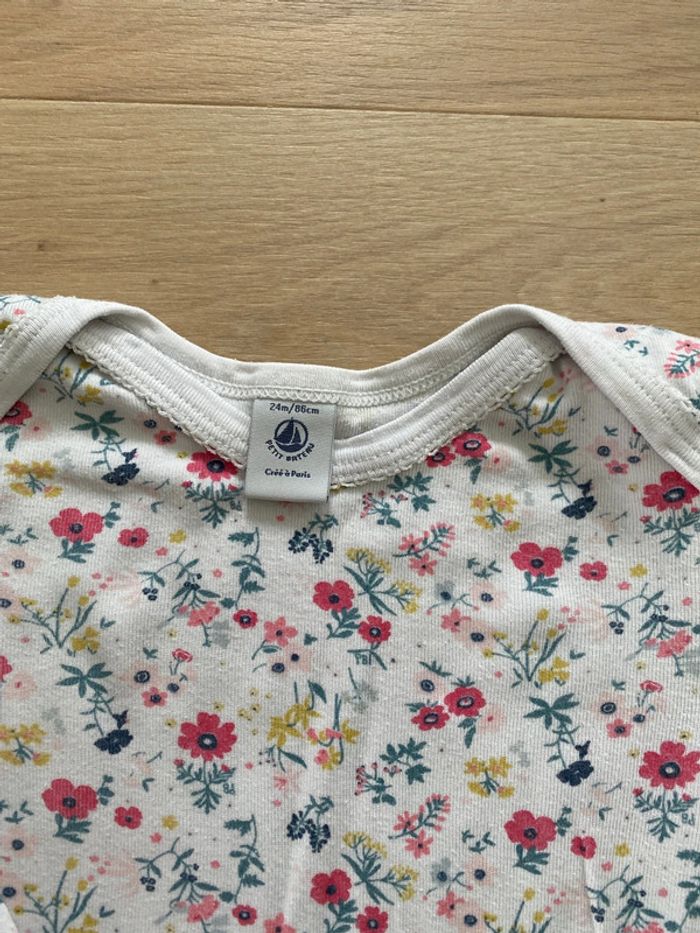 Body ML fleuri Petit Bateau 24 mois - photo numéro 2