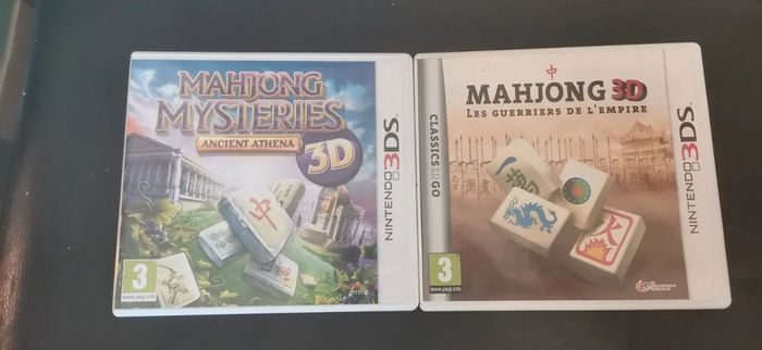 Jeu Nintendo 3ds lot 2 jeux mahjong 3d - photo numéro 2