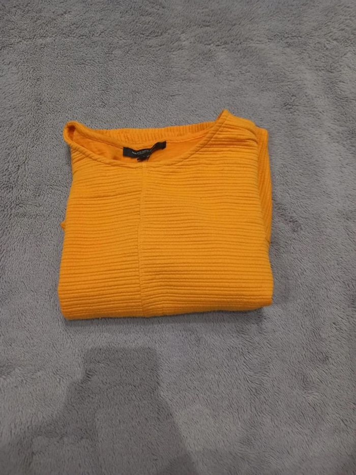 Pull/Sweat Vintage Jaune côtelé