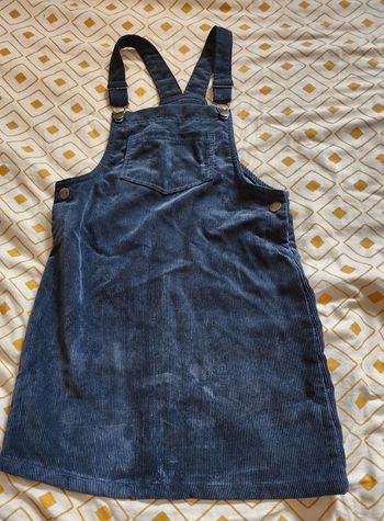 Robe velours bleu marine