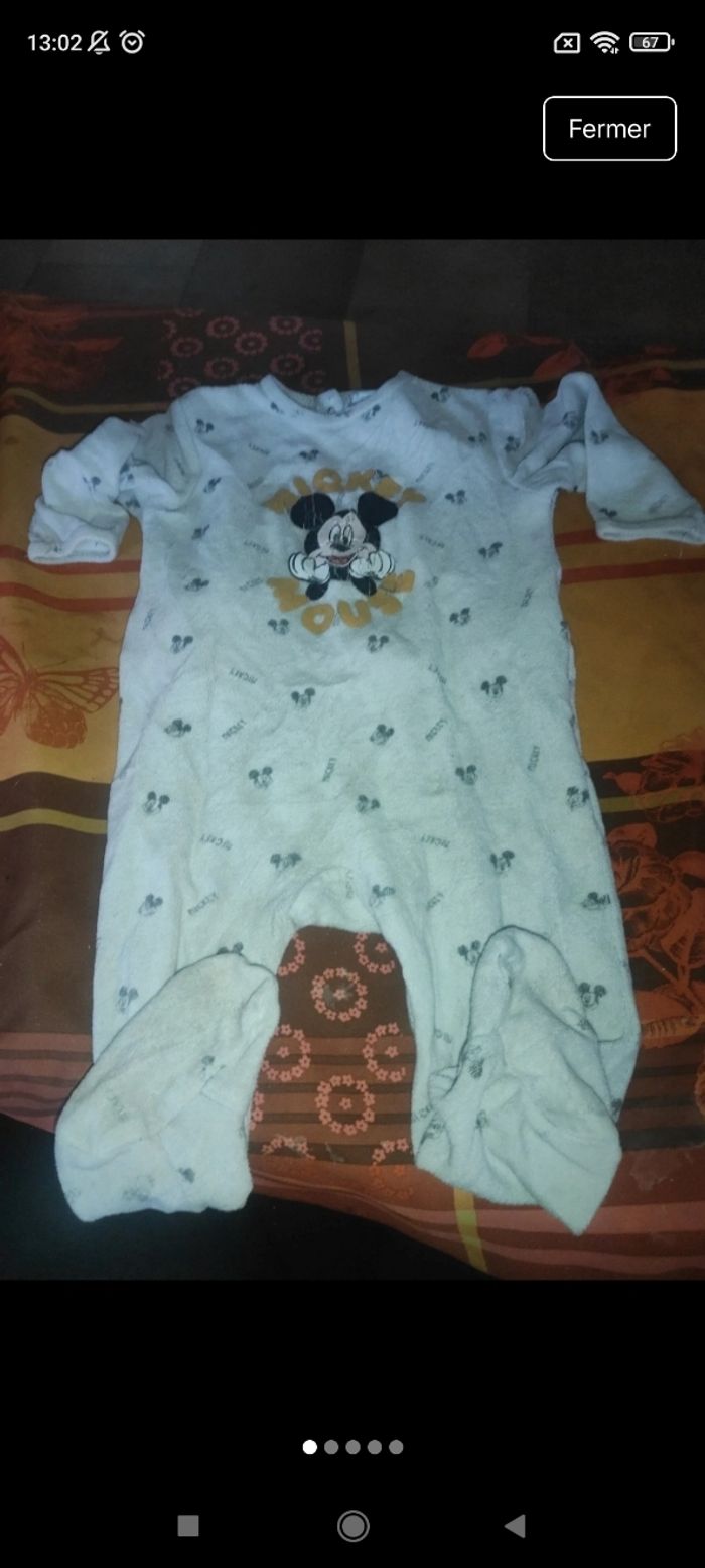 Pyjama bébé Mickey e40
