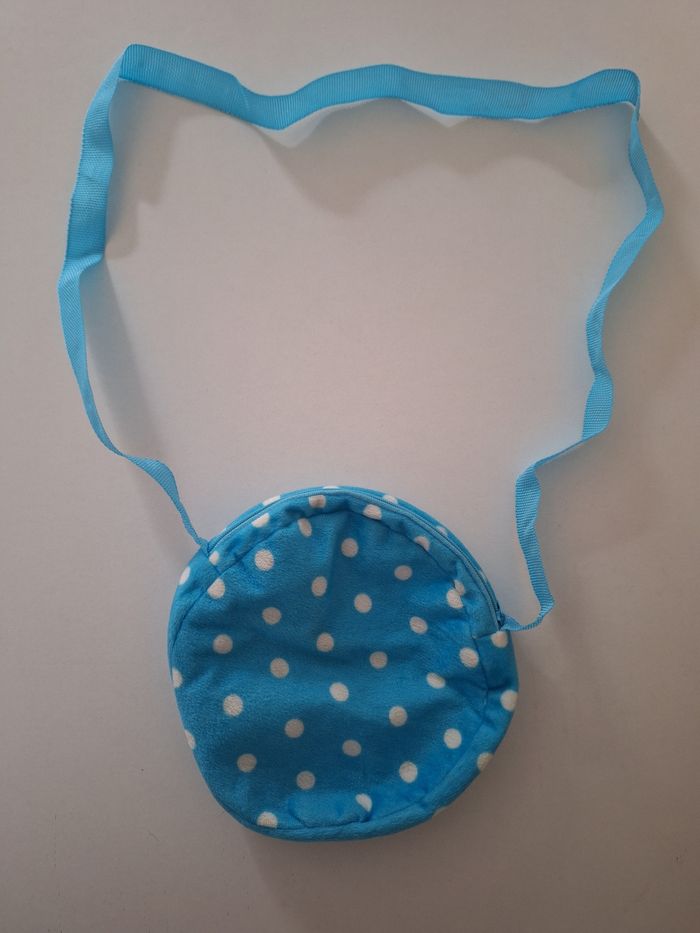 Sac à bandoulière  en velours imprimé licorne pour petite fille - photo numéro 3