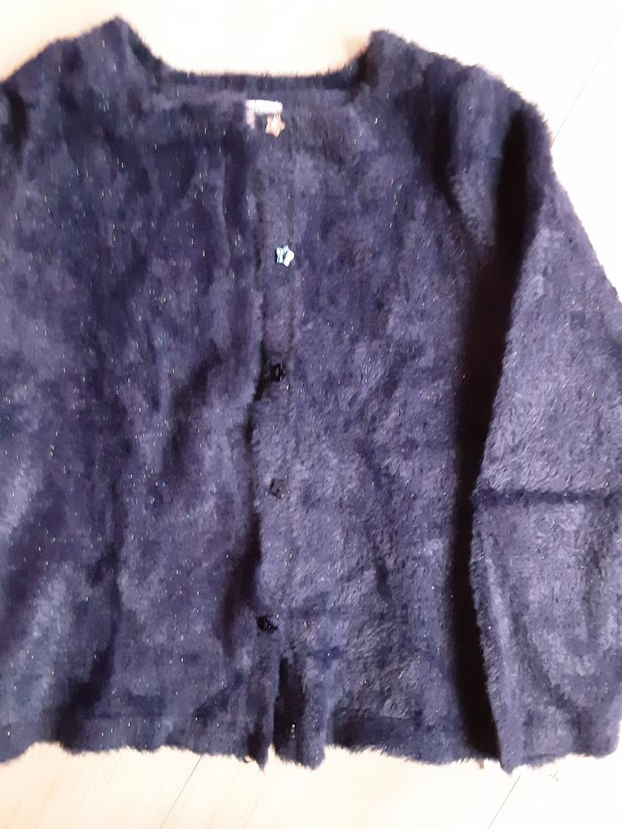 Gilet bleu marine fille 10ans dpam - photo numéro 3