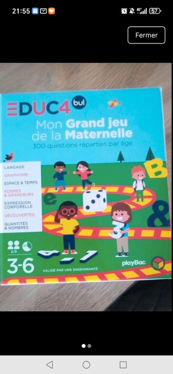 Jeu de la maternelle 