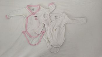 Lot de 2 bodies bébé - 3 mois