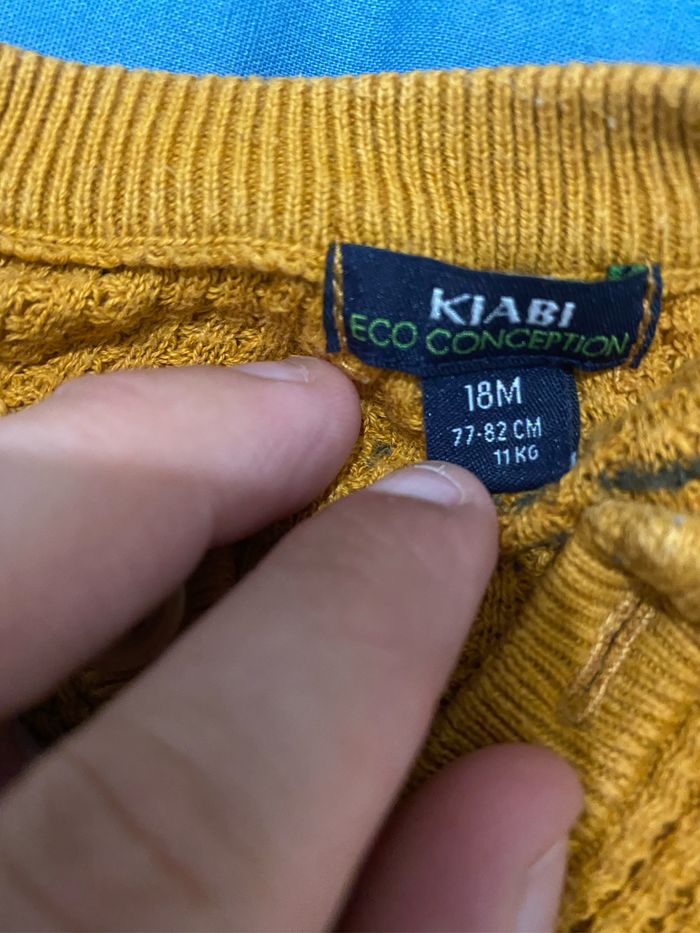 Pull jaune moutarde 18 mois - photo numéro 3