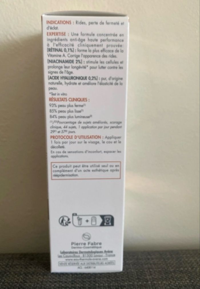 Avene hyaluron activ procédure retinal 0,1% crème lifting 30ml - photo numéro 3
